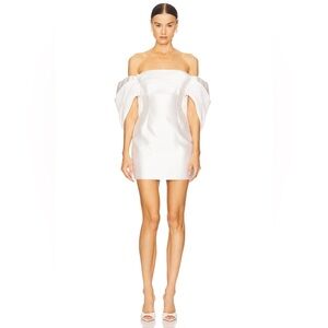 Solace London off shoulder White Dress